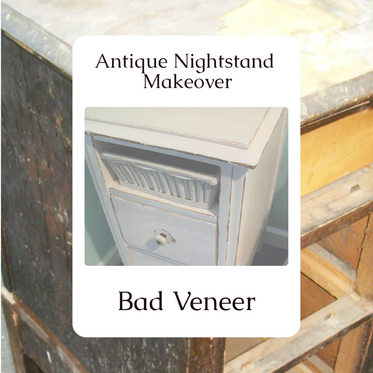 No More Painted Furniture: A Nightstand Makeover Using Water Based Stain —  prettydistressed