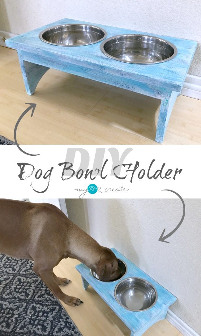 DIY Dog Bowl Stand 