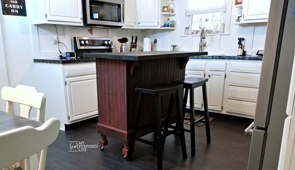 Painted Kitchen Countertops  Again - My Repurposed Life®