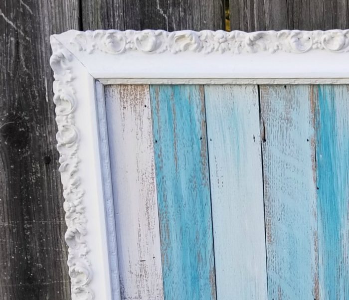 Beach & Coastal Theme White Reclaimed Wood Picture Frames for