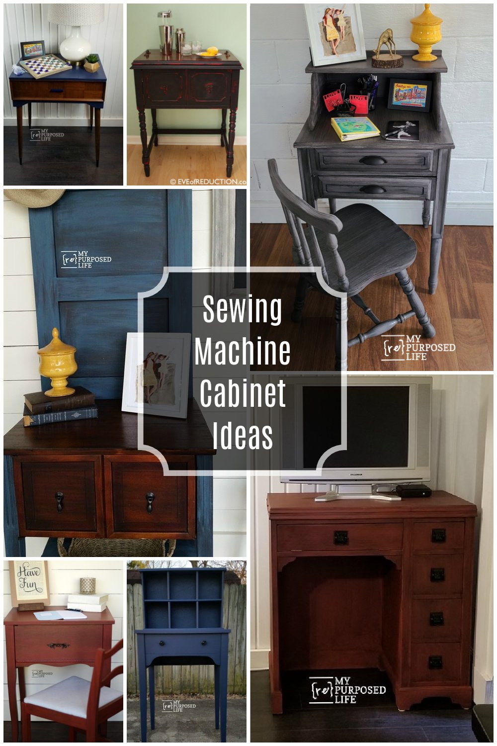 Repurpose Sewing Machine Cabinet Ideas - My Repurposed Life®