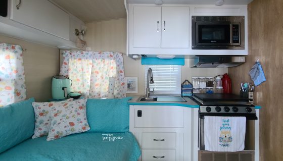Paint Camper Cabinets | How & Why - My Repurposed Life®