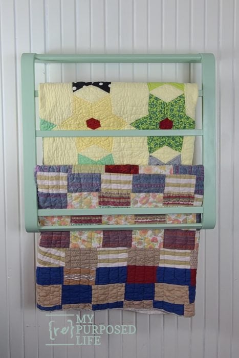 Wall Mounted Paper Holder from Quilt Rack - Refresh Restyle